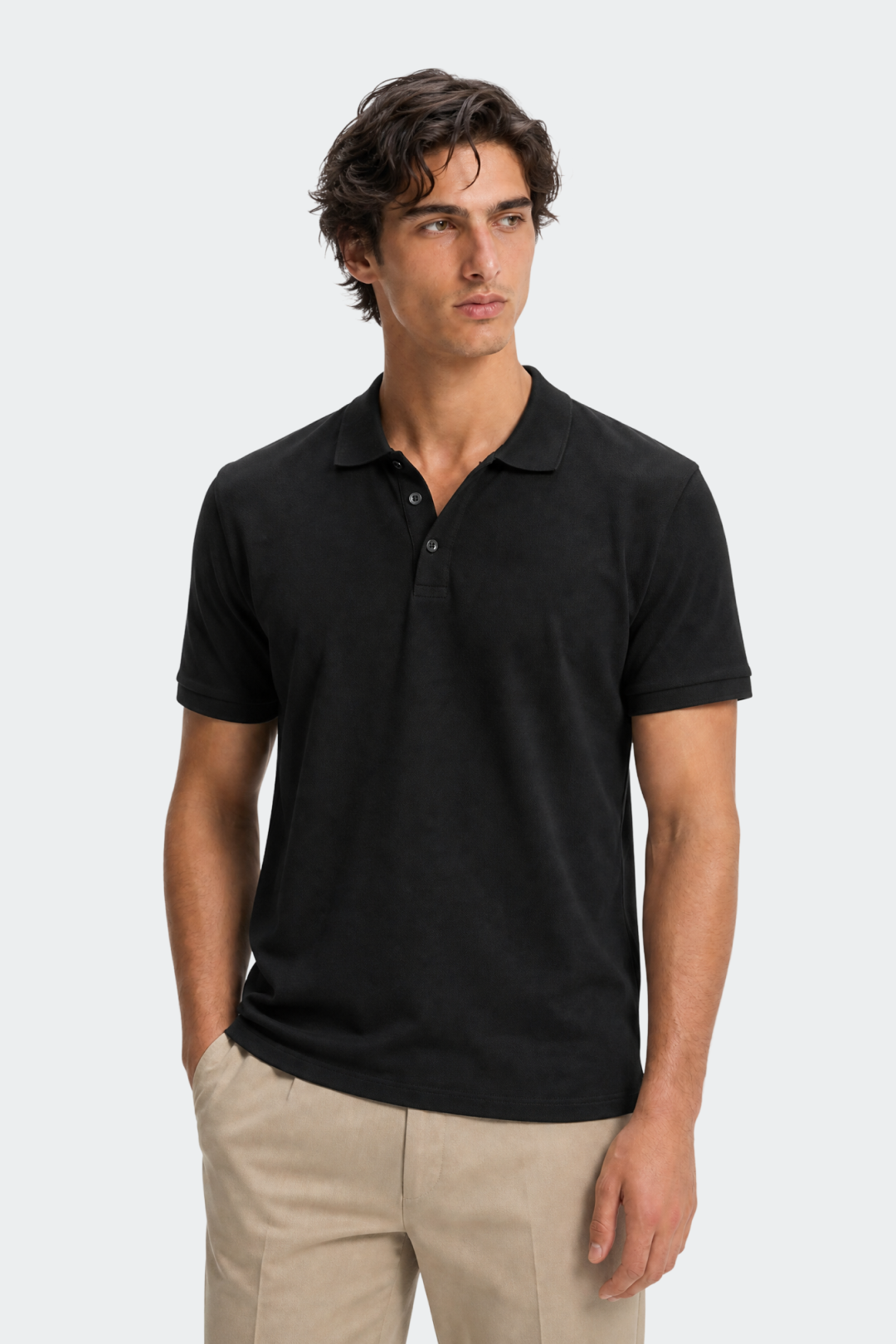 Piqué Cotton Polo Shirt