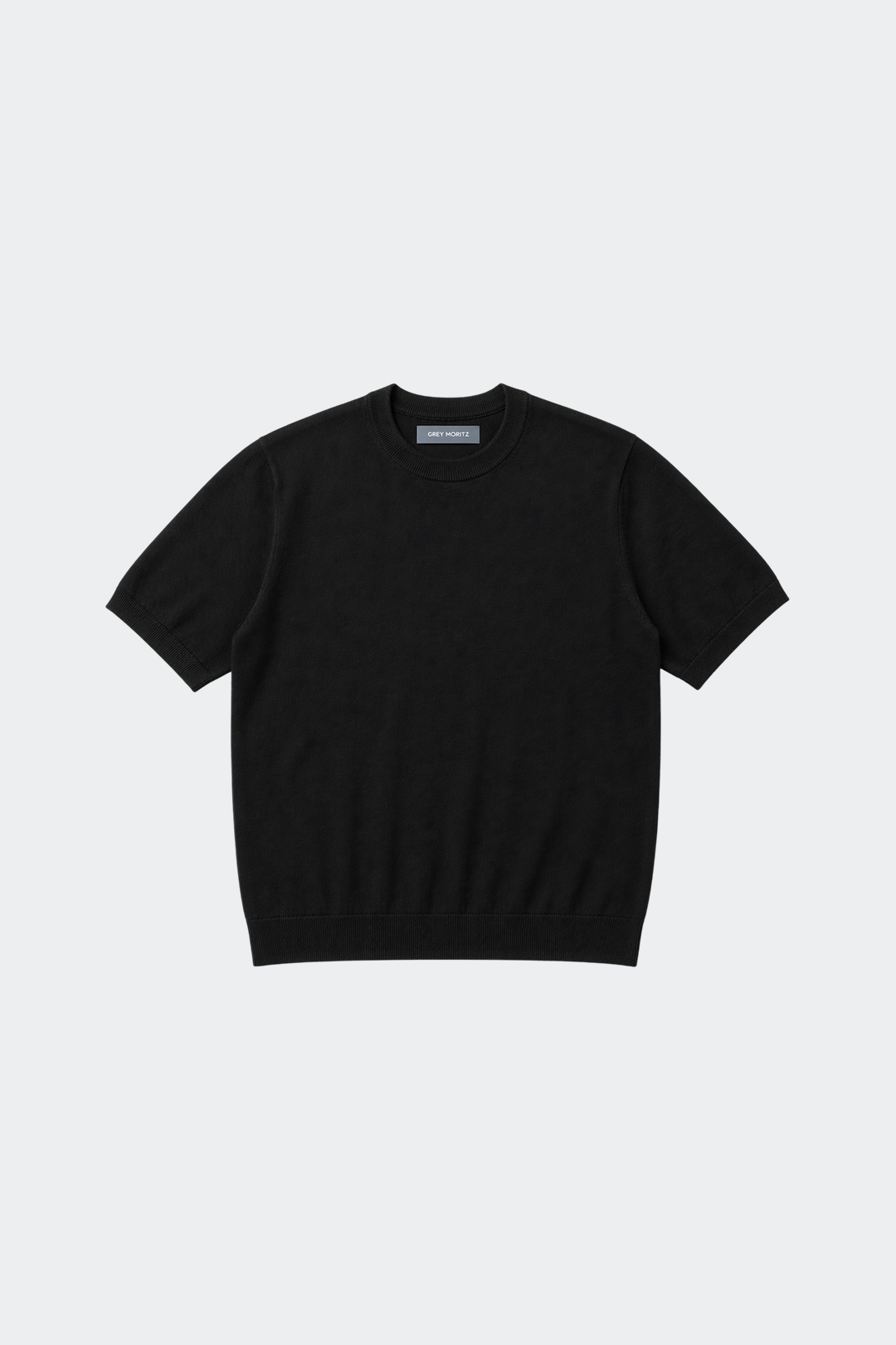 Knitted Cotton Crewneck T-Shirt-6