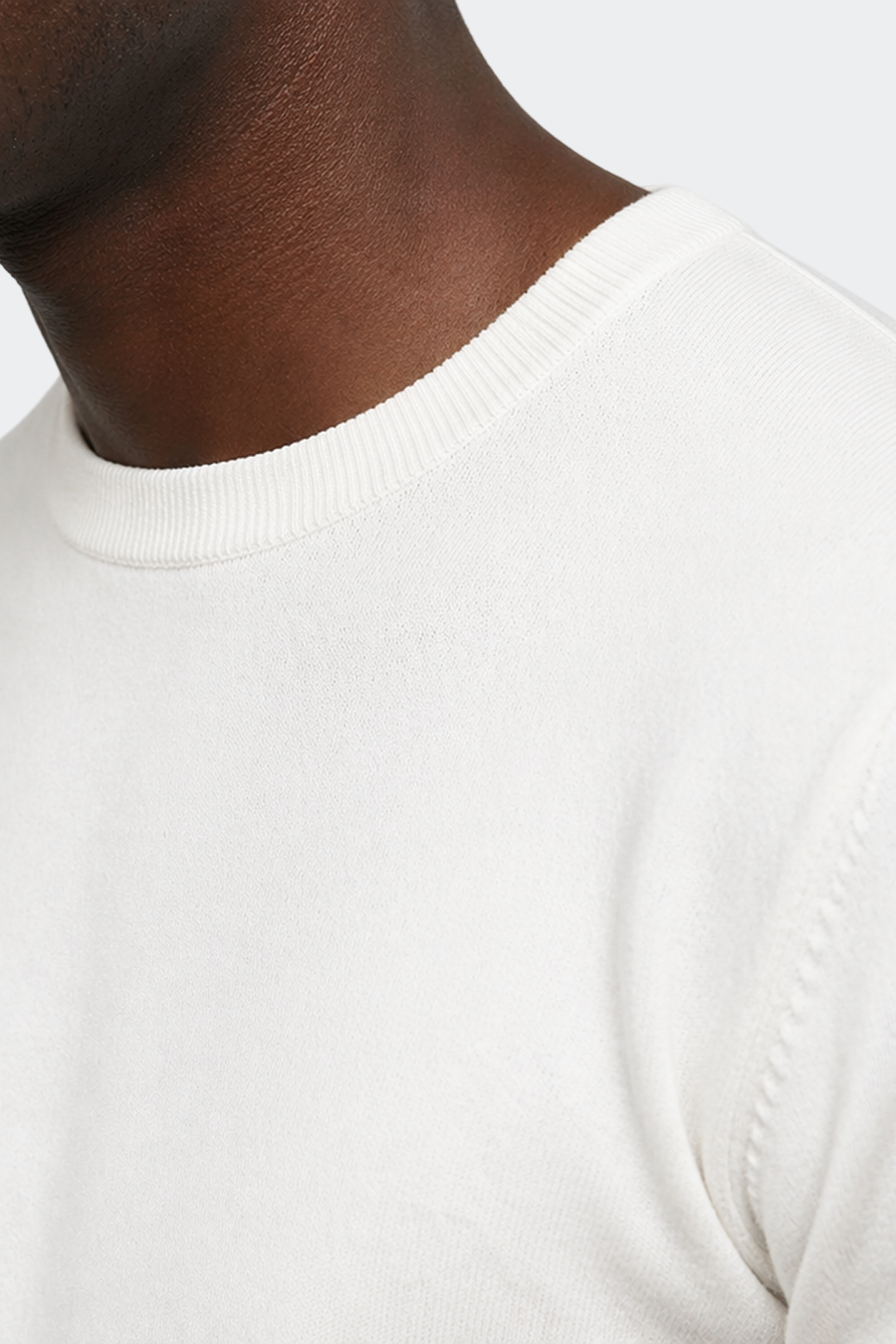 Knitted Cotton Crewneck T-Shirt-8