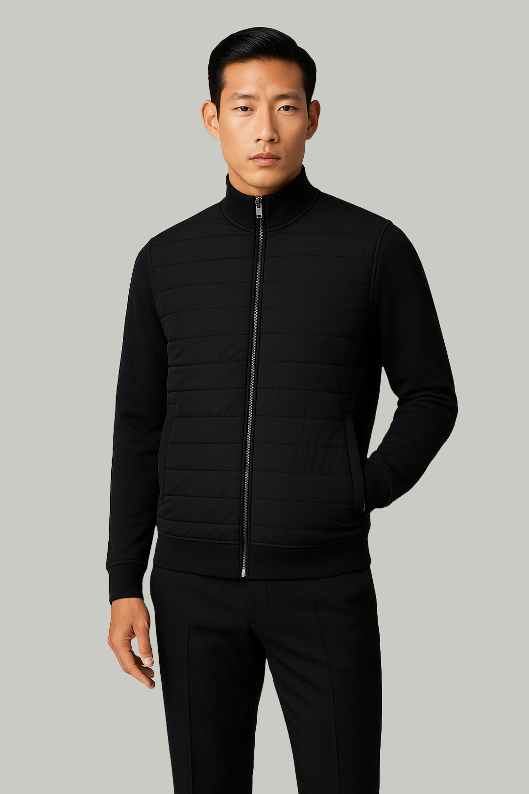 Quilted Bomber Jacket