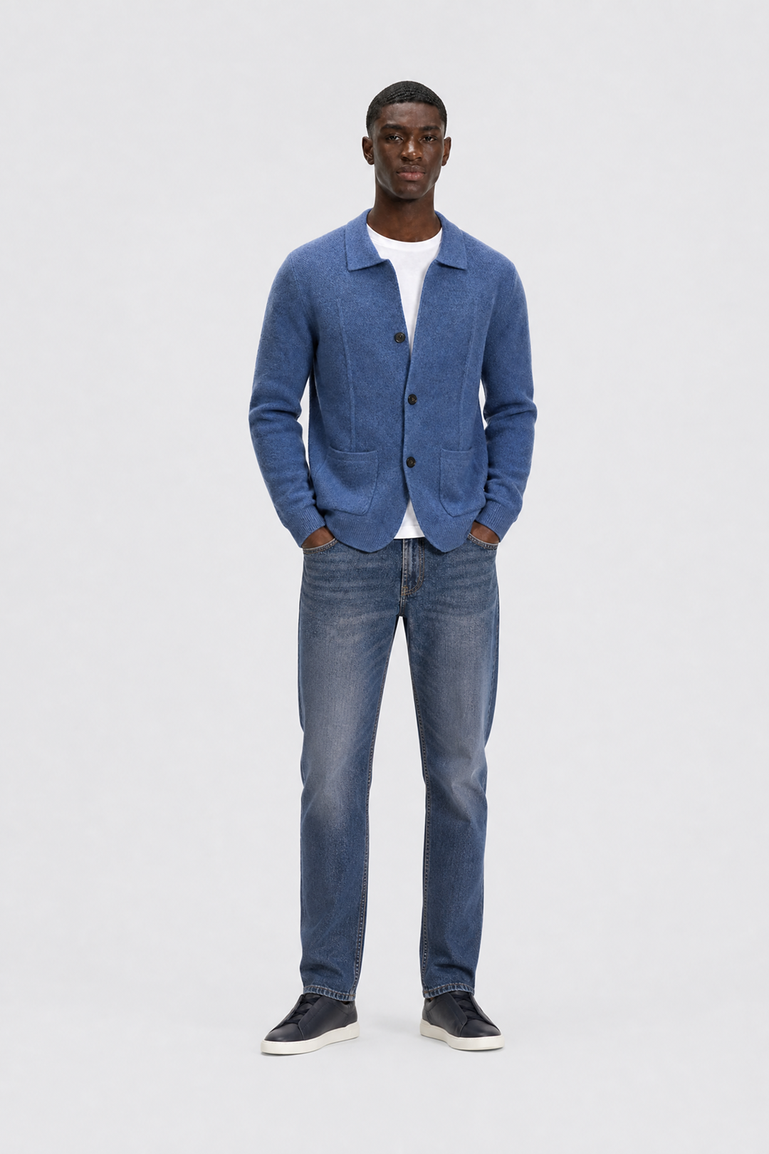 Spread Collar Wool Cardigan-thumbmail-6