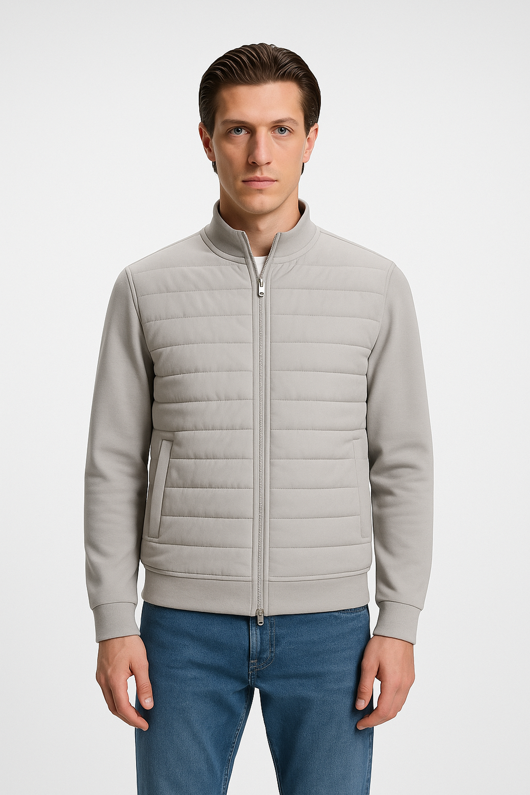 Quilted Bomber Jacket