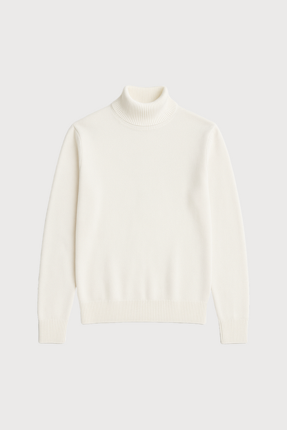 Wool turtleneck sweater