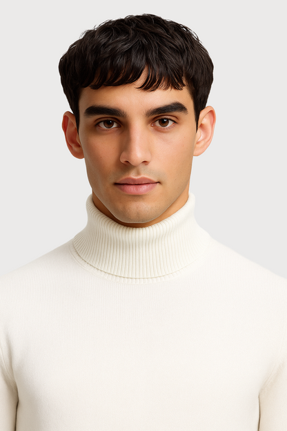 Wool turtleneck sweater