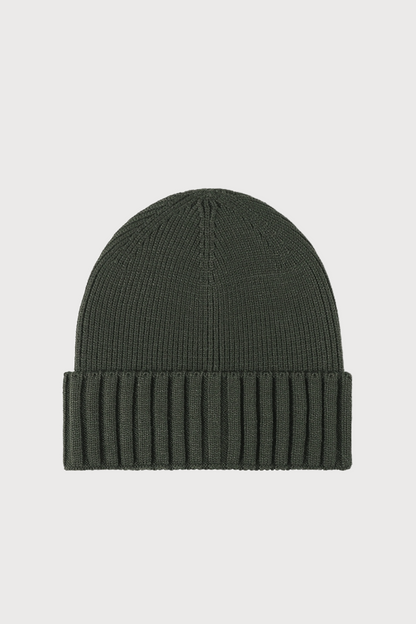 Ribbed Wool-Blend Beanie