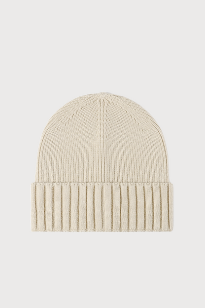 Ribbed Wool-Blend Beanie