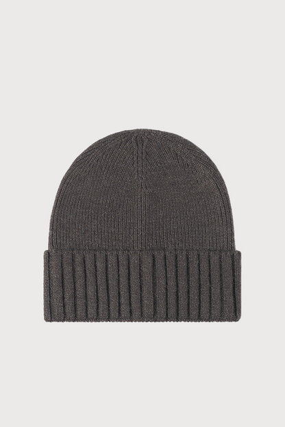 Ribbed Wool-Blend Beanie