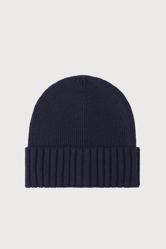 Ribbed Wool-Blend Beanie