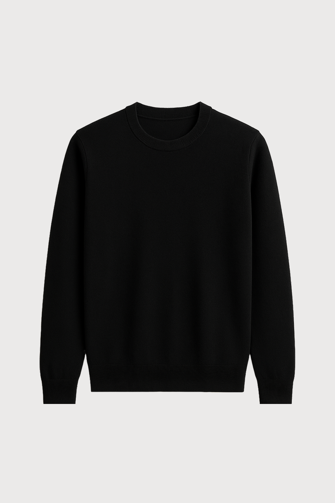 Merino Wool Blend Crewneck Sweater