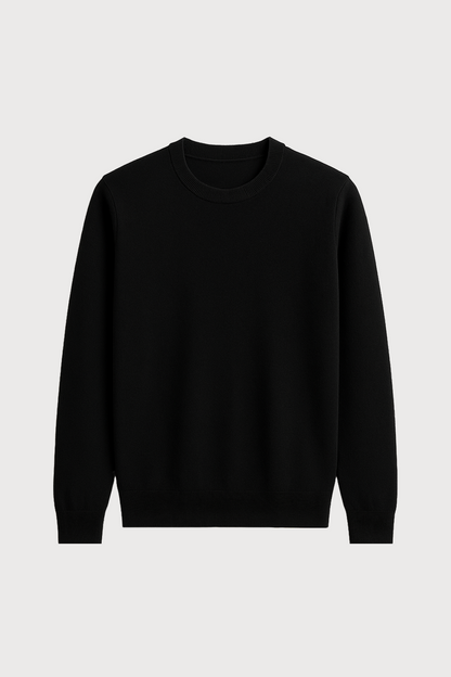 Merino Wool Blend Crewneck Sweater