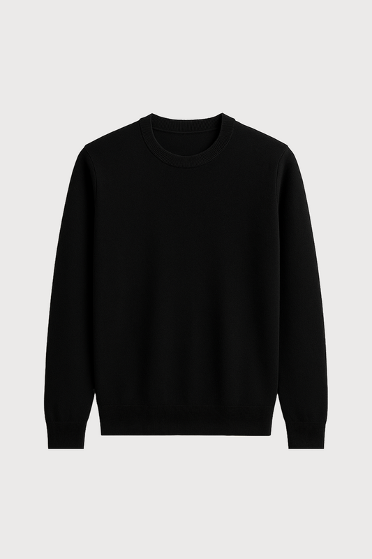 Merino Wool Blend Crewneck Sweater