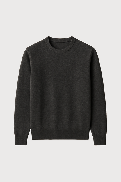 Merino Wool Blend Crewneck Sweater