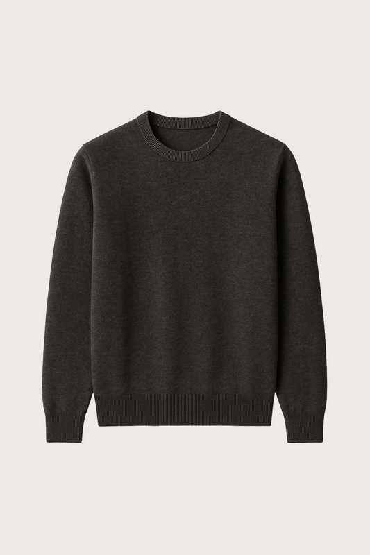 Merino Wool Blend Crewneck Sweater