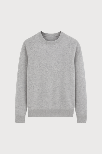 Merino Wool Blend Crewneck Sweater