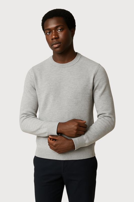 Merino Wool Blend Crewneck Sweater