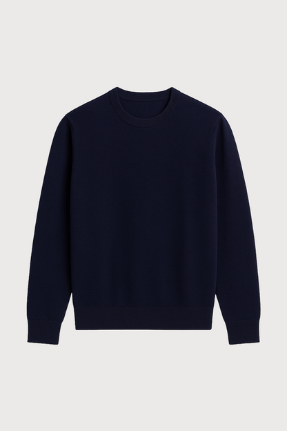 Merino Wool Blend Crewneck Sweater