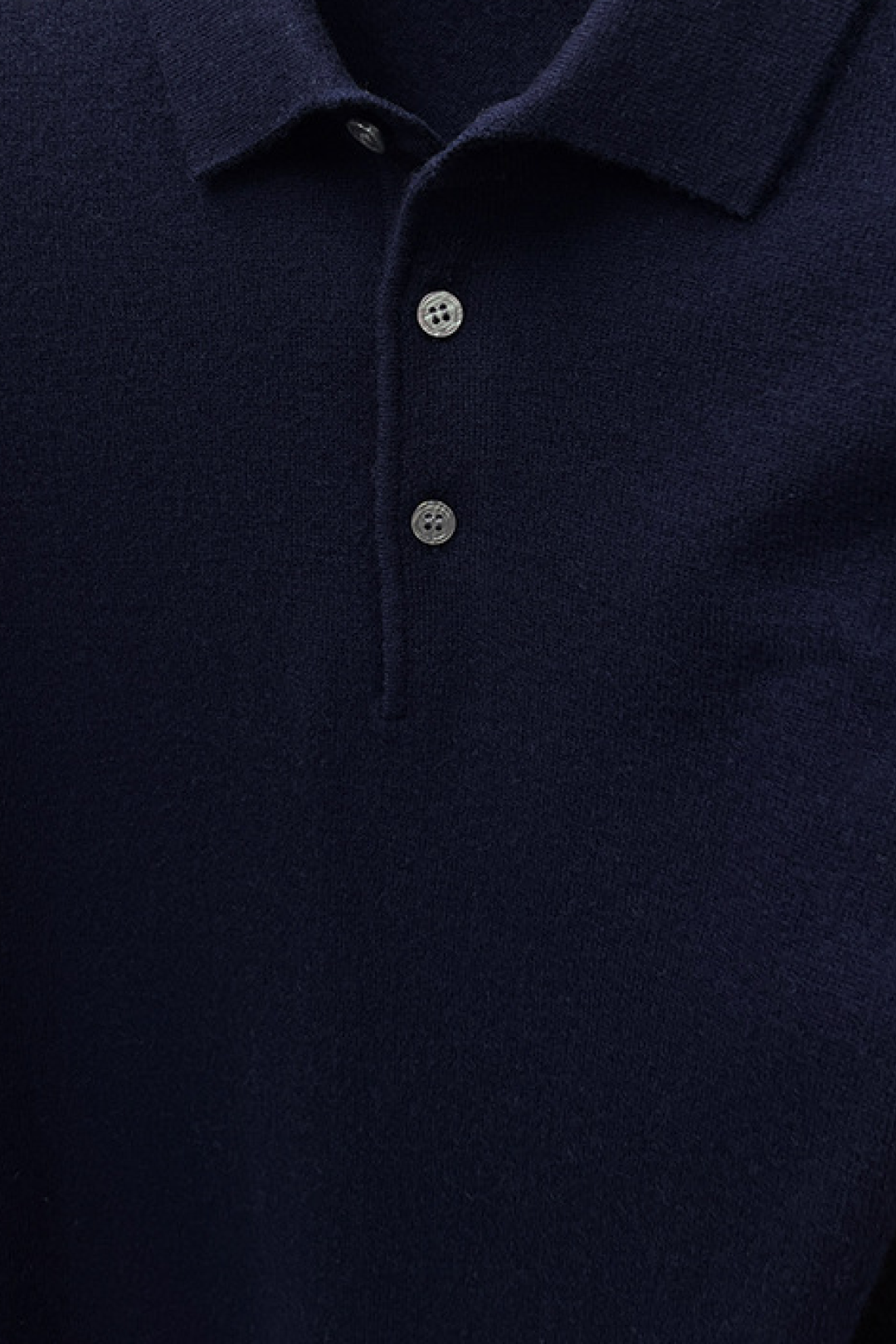 Wool Long-Sleeve Polo