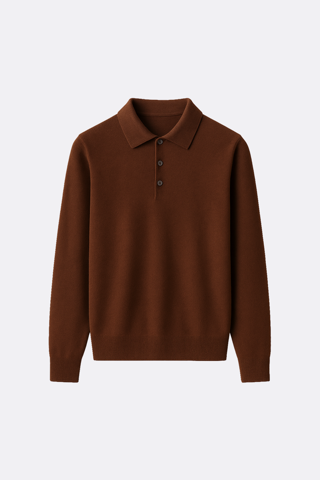 Wool Long-Sleeve Polo