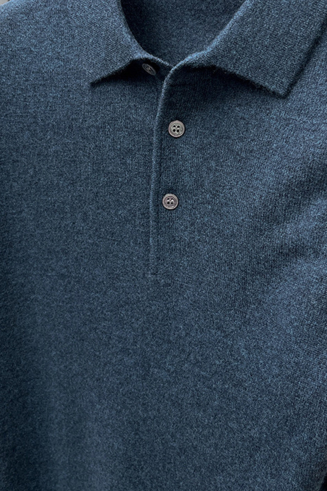 Wool Long-Sleeve Polo